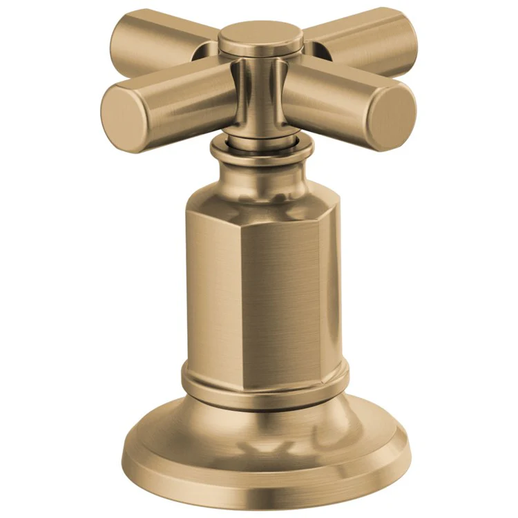 Handle Kit Invari Brass 2 Cross Brilliance Luxe Gold for Widespread Faucet 2-3/4 Inch - Frankwebs