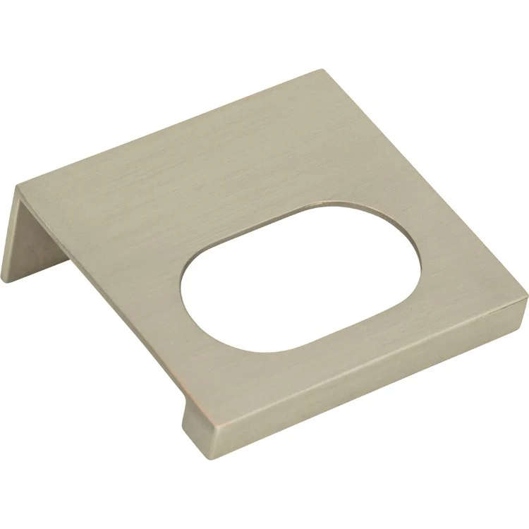 Drawer Pull Atlas Modern Square Edge Tab Brushed Nickel Zinc Alloy 1-1/4 Inch - Frankwebs