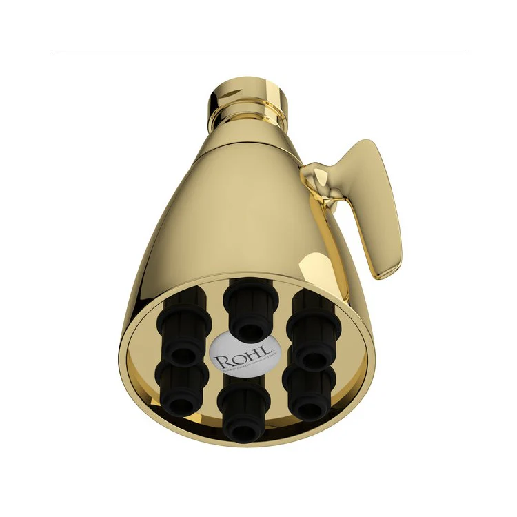 Showerhead Calliano 6 Function Unlacquered Brass 2-1/2 Inch 2.0 Gallons per Minute Round - Frankwebs