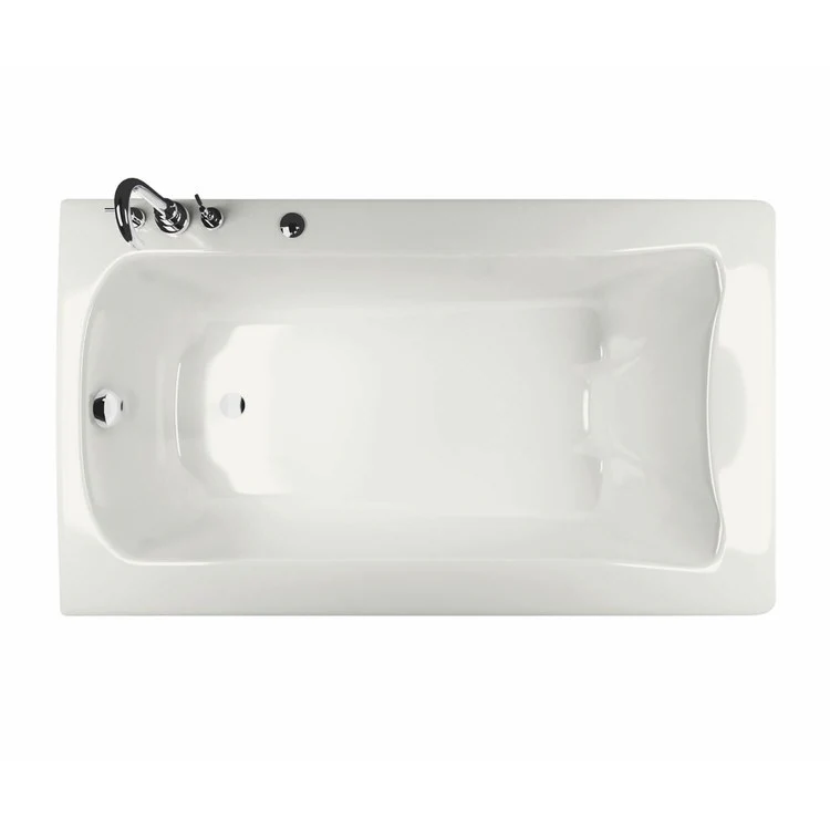 Tub Release 60L x 32W Inch Drop-In Combined Hydromax Aerofeel Left Hand White Acrylic - Frankwebs