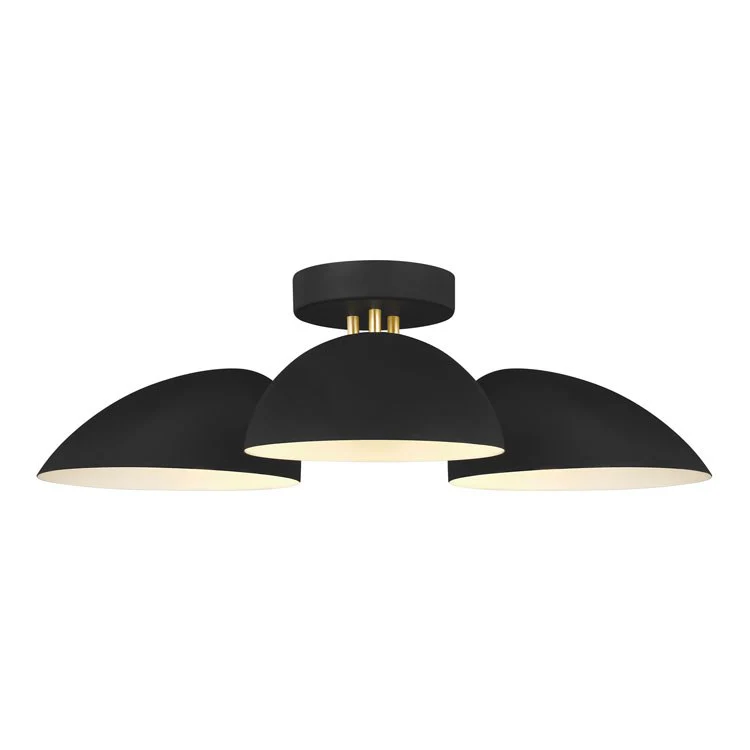 Jane Three-Light Flush Mount Ceiling Fixture by Ellen - Frankwebs