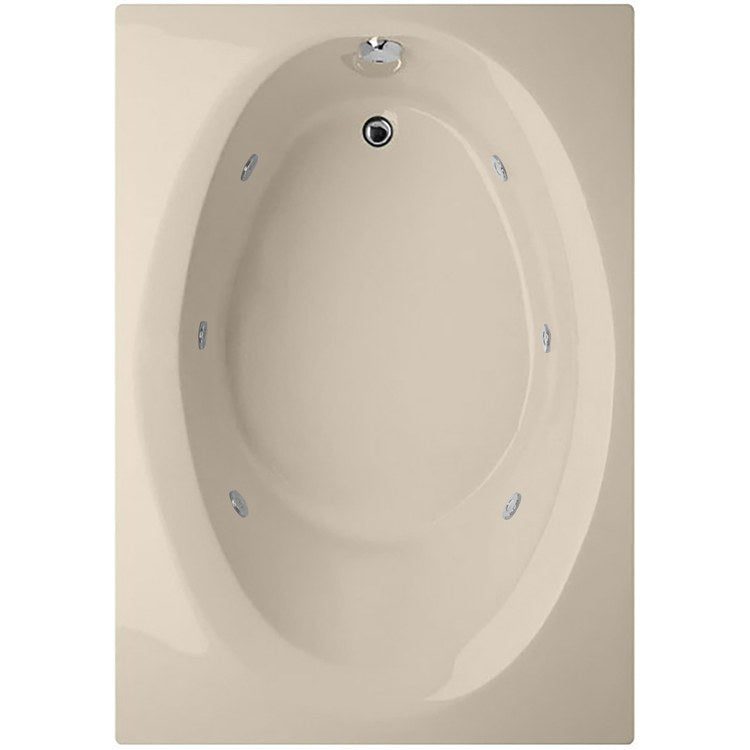Whirlpool Tub Designer Collection Ovation 84 x 42 x 21 Inch Drop-In Center Drain Almond Rectangle - Frankwebs