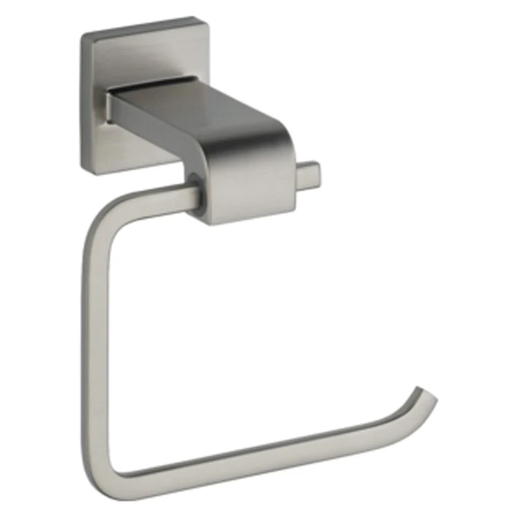 Toilet Paper Holder Ara 1 Post Open Ended Matte Black Metal 6-1/4 Inch 3-1/2 Inch Wall Mount - Frankwebs