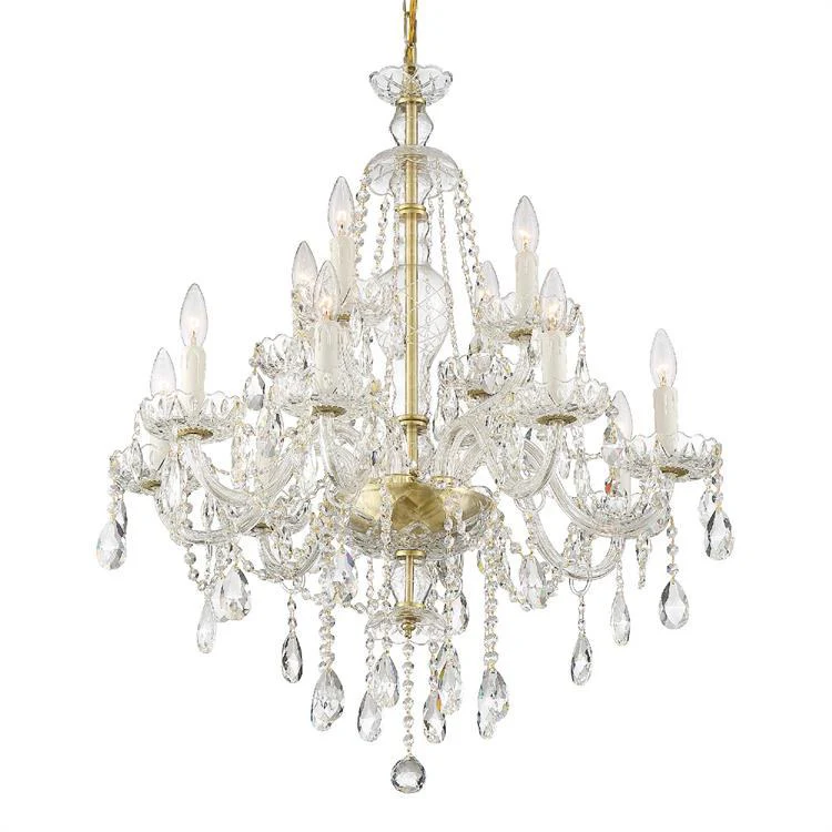 Candace Twelve-Light Two-Tier Chandelier - Frankwebs
