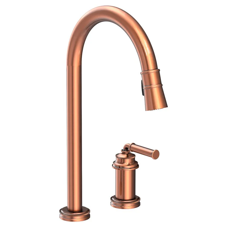 Kitchen Faucet Taft 1 Lever ADA Antique Brass Pull Down Spout Height 10-1/5 Inch 1.8 Gallons per Minute - Frankwebs