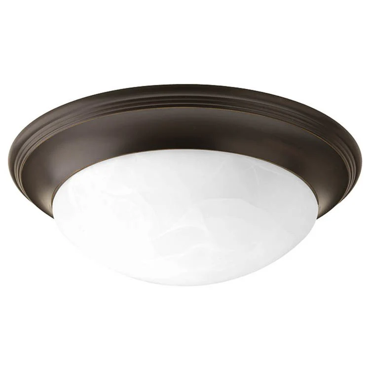 Alabaster Glass Two-Light Flush Mount Ceiling Light - Frankwebs
