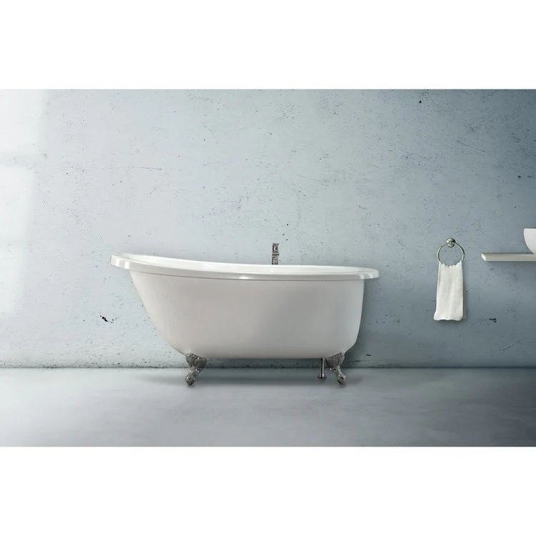 Soaking Tub Designer Collection Solo 54 x 30 Inch Drop-In Tub Only End Biscuit Acrylic - Frankwebs