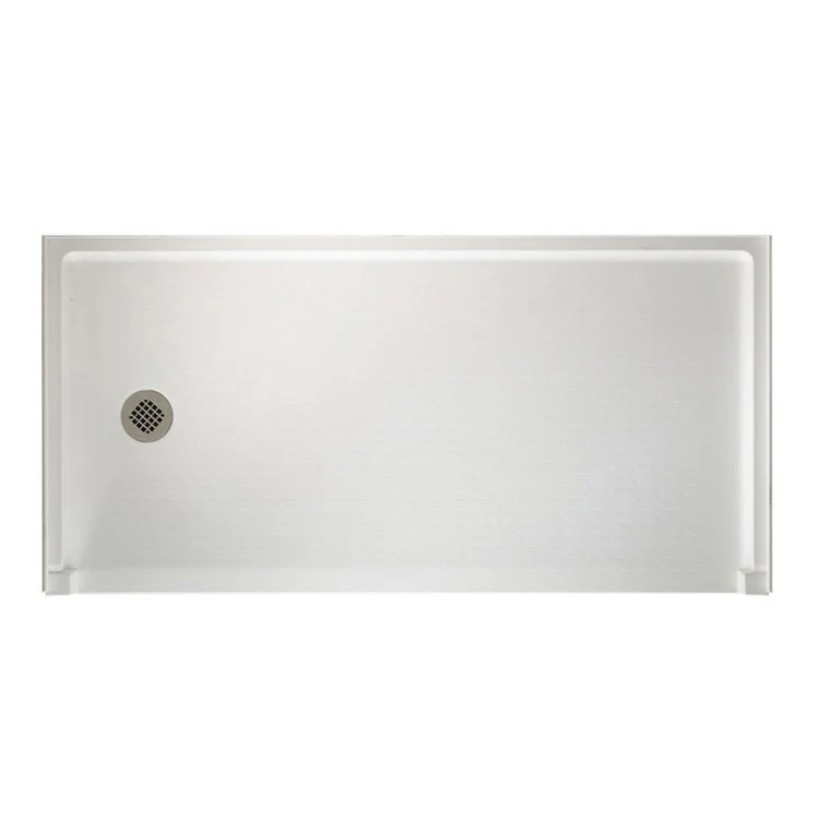 Shower Base Swanstone Rectangular Tahiti White 60 x 30 Inch Swanstone ADA Right - Frankwebs