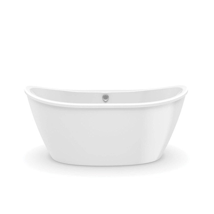 Freestanding Tub Delsia 60 x 32 x 26-5/8 Inch 2 Piece Center Drain Black Oval - Frankwebs