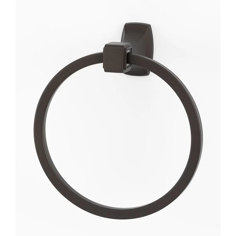 Towel Ring Cube Bath 6 Inch Chocolate Bronze Brass 3-1/16 Inch - Frankwebs
