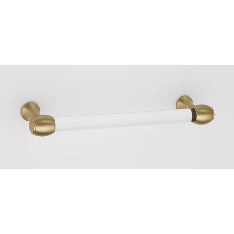 Pull Royale Acrylic Unlacquered Brass 8 Inch 9 Inch 1-3/4 Inch - Frankwebs