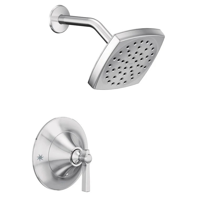 Shower Trim Flara Posi-Temp Eco-Performance 1 Lever Polished Nickel ADA 1.75 Gallons per Minute 1 Function Square Rainshower - Frankwebs
