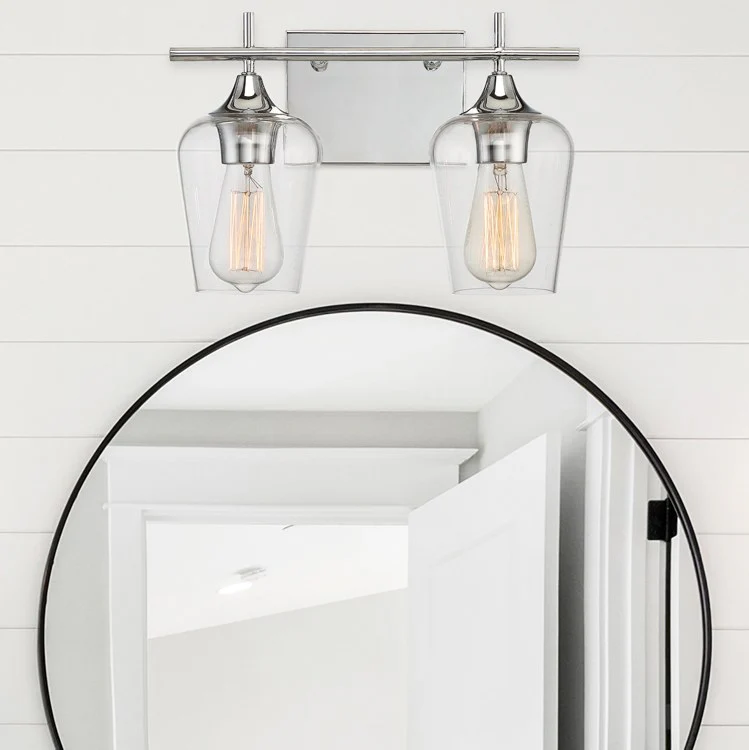 Octave Two-Light Bathroom Vanity Fixture - Frankwebs