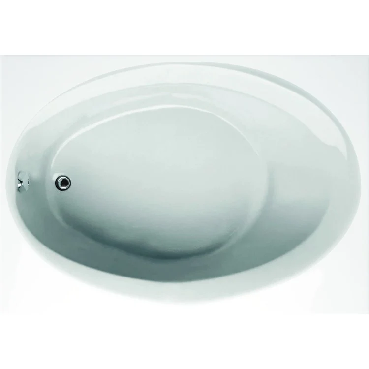 Soaking Tub Ston Collection Ruby 60 x 42 Inch Shallow Depth Drop-In Tub Only End Biscuit Hydroluxe SS - Frankwebs