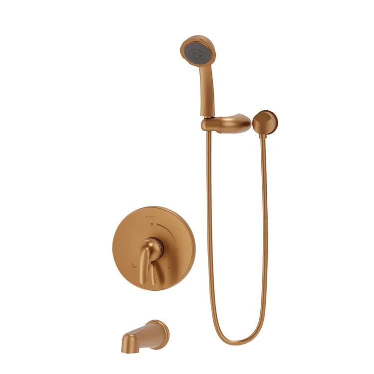 Tub and Shower Trim Elm with VersaFlex Integral Diverter 1 Lever Brushed Bronze WaterSense ADA 2.0 Gallons per Minute Round 7 Function for S262 Series Temptrol VersaFlex Shower Valve - Frankwebs