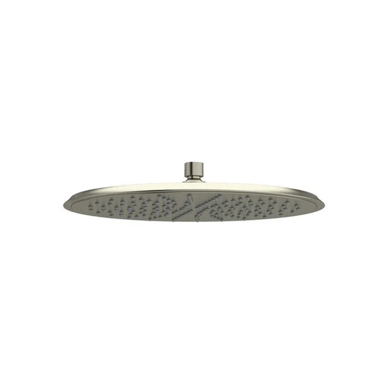 Showerhead 1 Function Rain Round Polished Nickel 13 Inch 1.8 Gallons per Minute WaterSense - Frankwebs