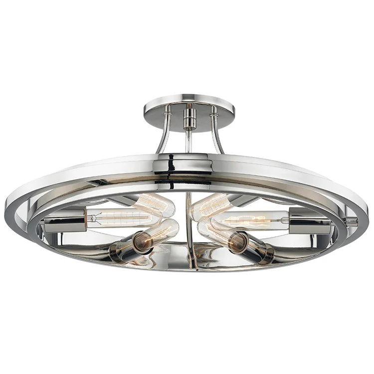Chambers Six-Light Semi-Flush Mount Ceiling Fixture - Frankwebs