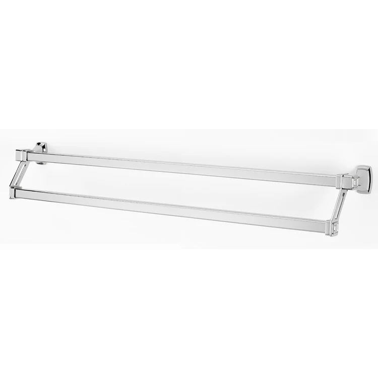 Towel Bar Cube Bath 31 Inch Double Polished Brass 4-1/2 Inch - Frankwebs