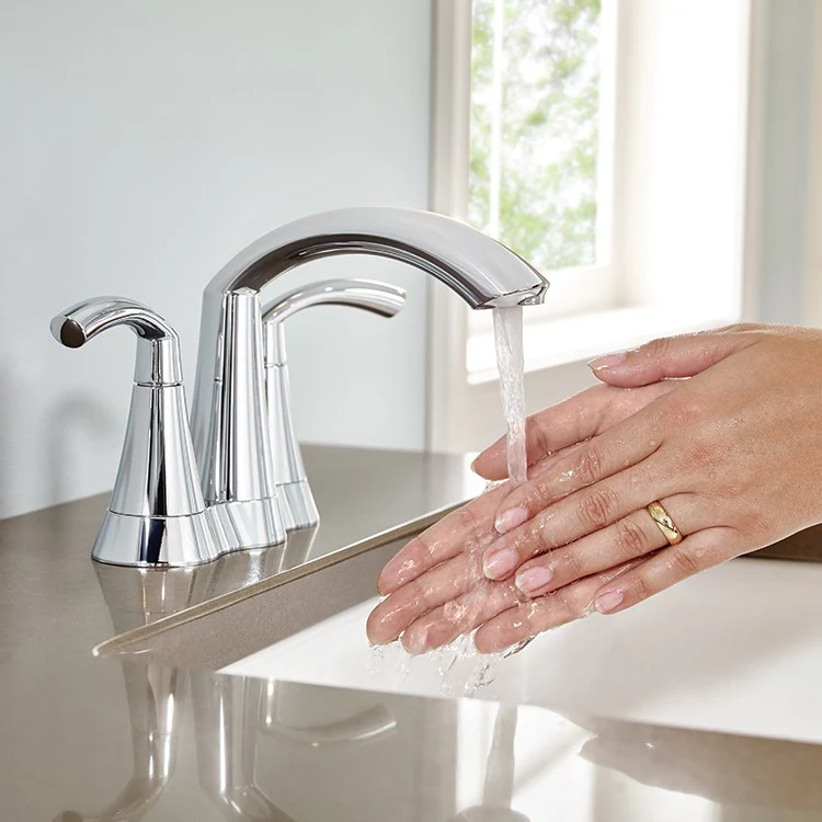 Glyde Two-Handle Centerset Bathroom Faucet with Pop-Up Drain - Frankwebs