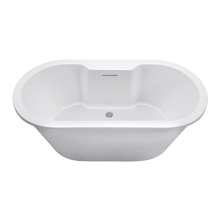 Air Tub New Yorker 10 72 x 36 Inch Freestanding Faucet Deck Air Massage Elite Center Biscuit Oval Acrylic CXL 83 Gallons 23-1/4 Inch - Frankwebs