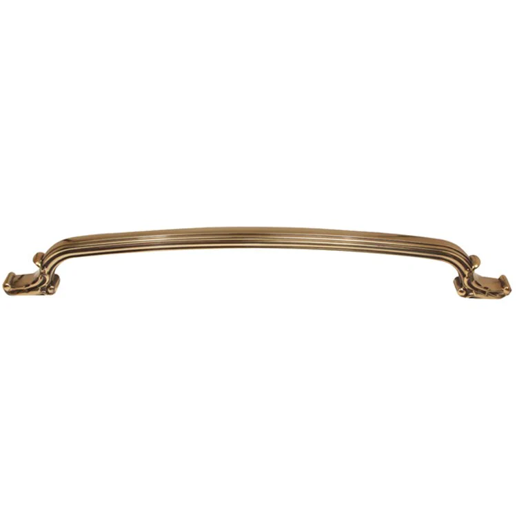 Pull Ornate Oversized Polished Antique Brass 12 Inch 14-3/4 Inch 2-1/4 Inch - Frankwebs