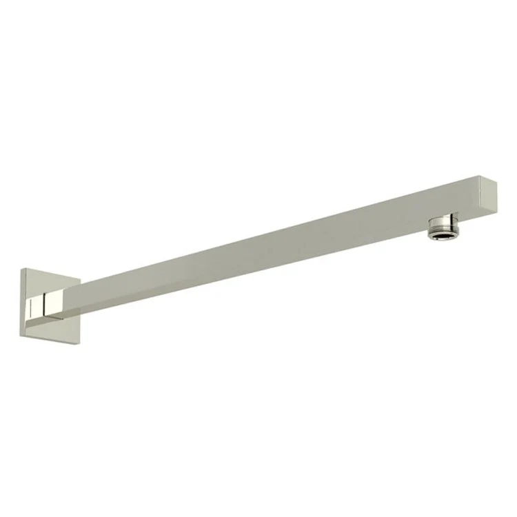 Shower Arm with Square Escutcheon Tuscan Brass 18 Inch 1/2 Inch Male Inlet 1/2 Inch Male Outlet Brass Wall Mount - Frankwebs