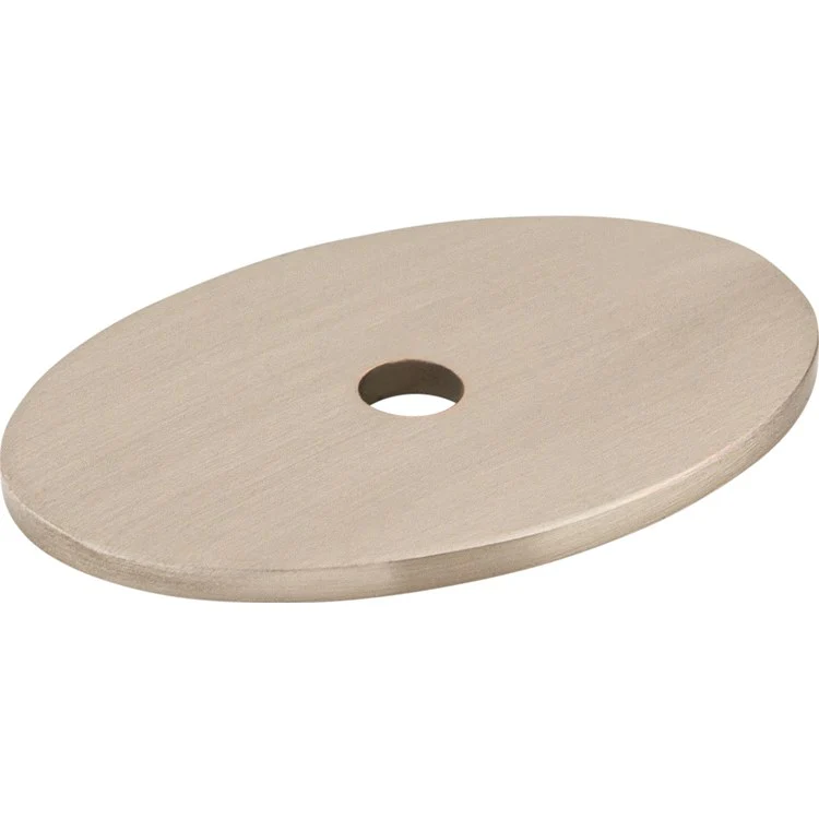Backplate Sanctuary Oval 1-1/2 Inch Brushed Satin Nickel Steel TK60BSN - Frankwebs
