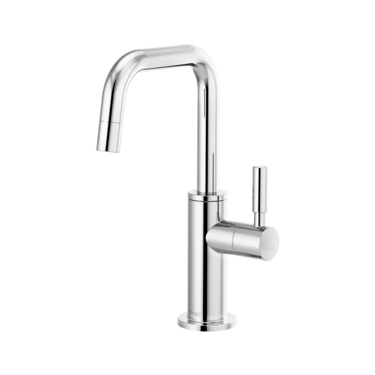 Beverage Faucet Solna Cold Water 1 Lever ADA Brilliance Luxe Gold Square Spout 360 Degree Swivel - Frankwebs