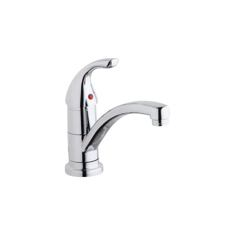 Kitchen Faucet Everyday Deck Mount 1 Lever ADA Chrome Standard 1 Hole Spout Height 6 Inch - Frankwebs