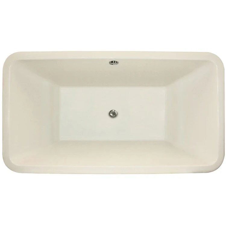 Soaking Tub Designer Collection Natasha 66 x 36 Inch Drop-In Tub Only Center Biscuit Acrylic - Frankwebs