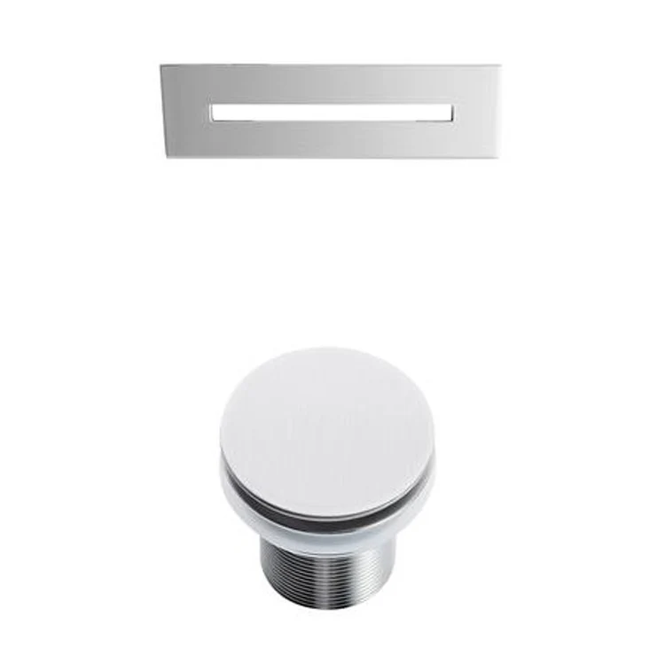Freestanding Tub Vincent 71 Inch Rectangle Acrylic White/Brushed Nickel Drain and Overflow Covers No Faucet Holes - Frankwebs