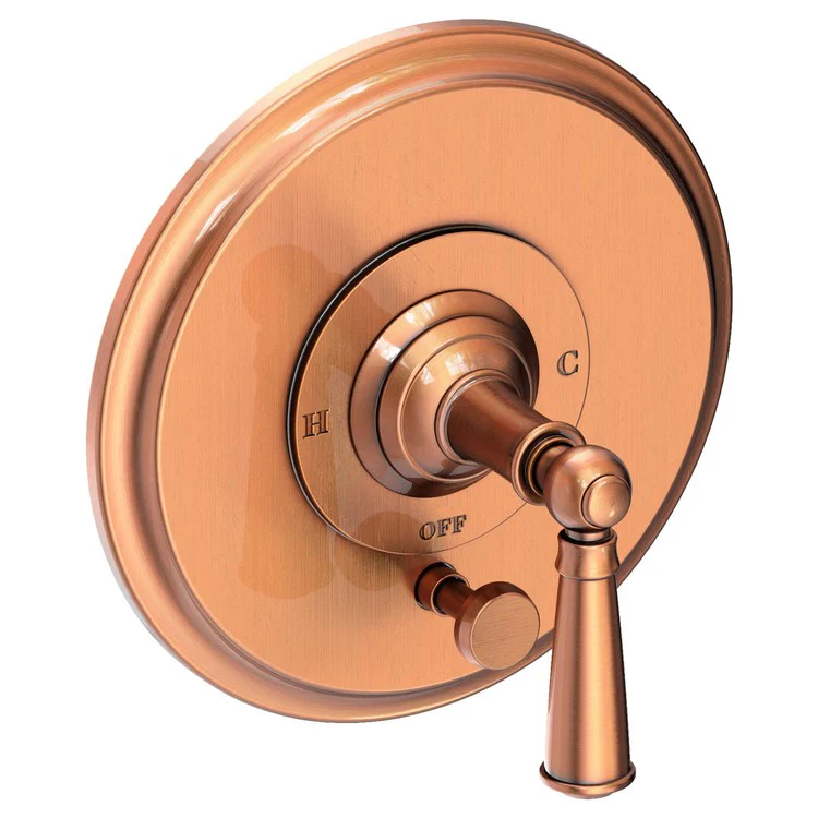 Aylesbury Pressure Balance Tub/Shower Valve Trim Only with Lever Handle - Polished Gold PVD - Frankwebs