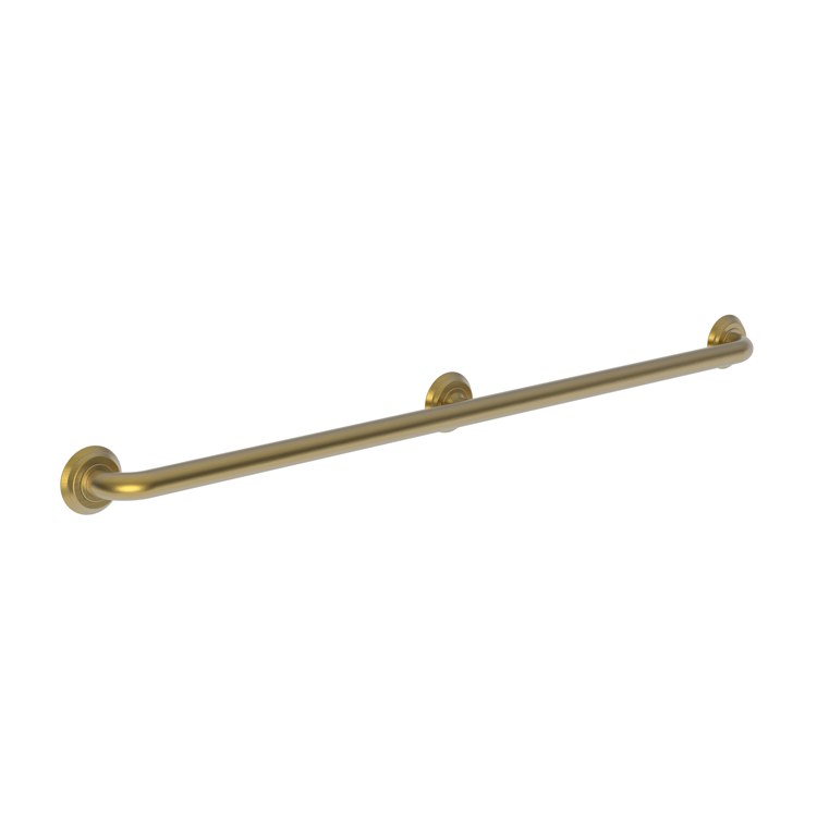 Grab Bar Aylesbury 42 Inch 3 Post Round Plate Venetian Bronze ADA Wall Mount Brass - Frankwebs