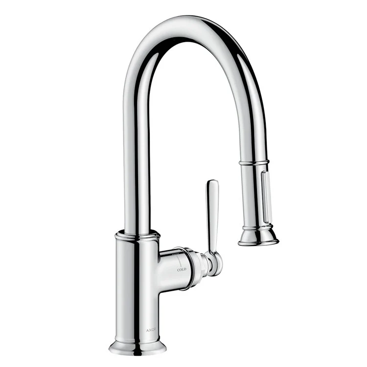 Prep Faucet Montreux 1 Lever ADA Brushed Black Chrome 2 Function Pull Down 150 DEG Swivel 1 Hole - Frankwebs
