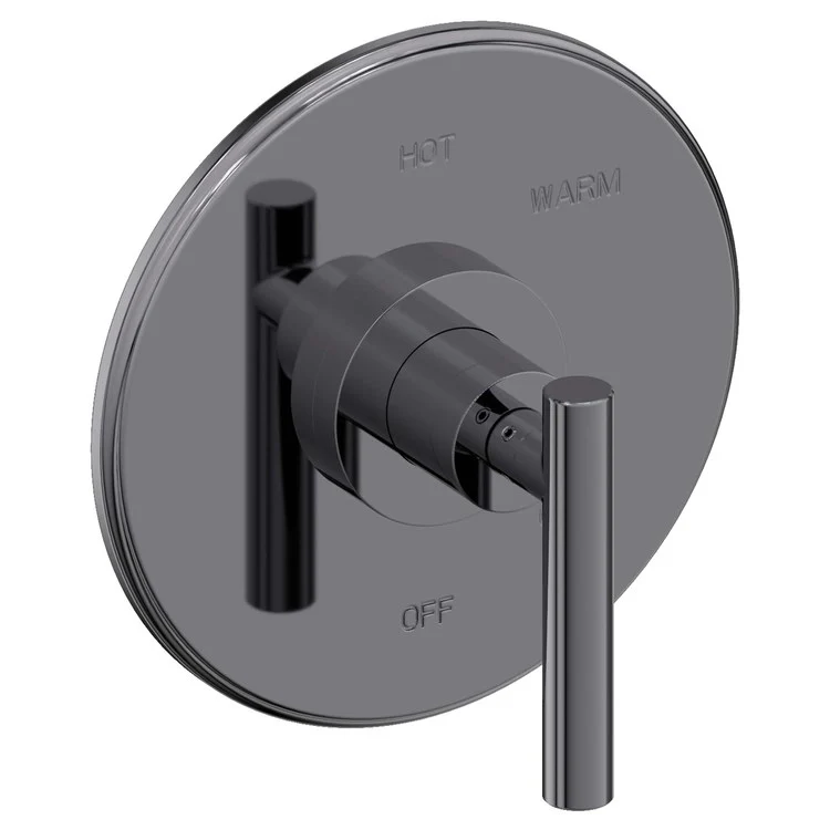 Pressure Balance Valve Trim East Linear Round 1 Lever Satin Gold PVD ADA Depth 3-1/7 Inch - Frankwebs