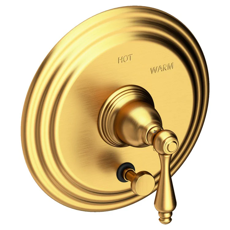 Seaport Pressure Balance Tub/Shower Valve Trim Only with Lever Handle - French Gold PVD - Frankwebs