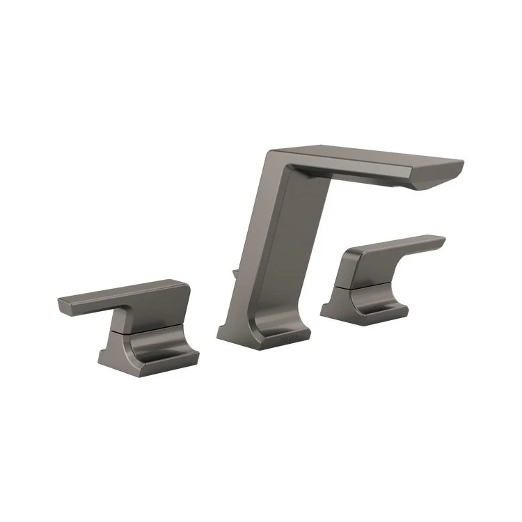 Lavatory Faucet Pivotal Widespread 6-16 Inch Spread 2 Lever ADA WaterSense Matte Black 1.2 Gallons per Minute - Frankwebs