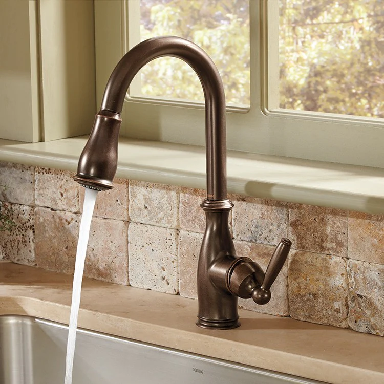 Brantford Single Handle Pull Down Kitchen Faucet - Frankwebs