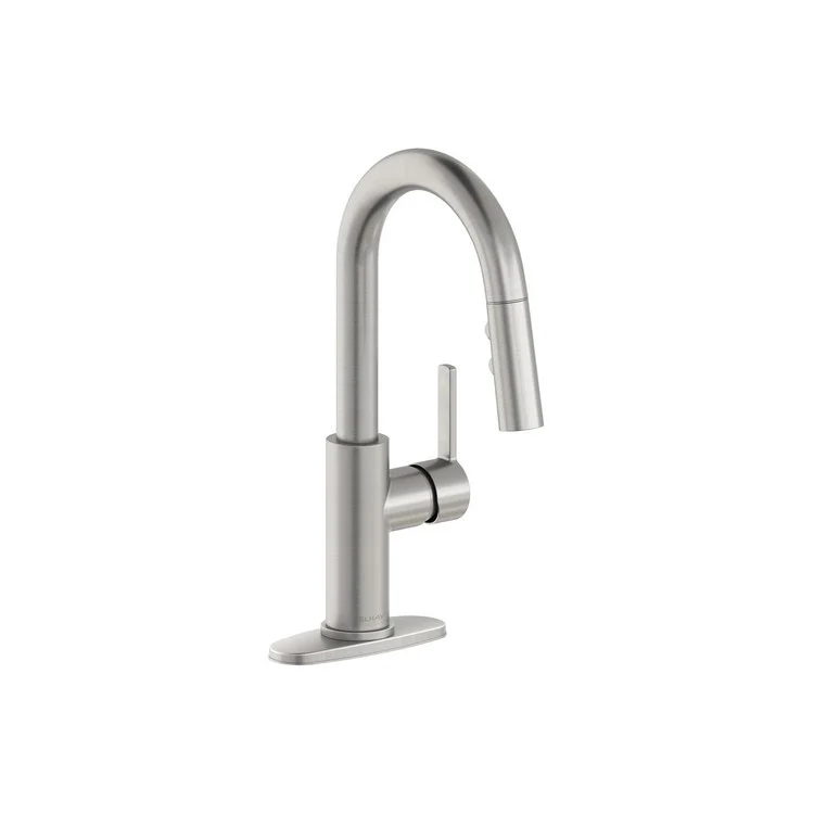 Bar Faucet Avado Deck Mount 1 Lever ADA Lustrous Steel Spout Type Pull Down - Frankwebs