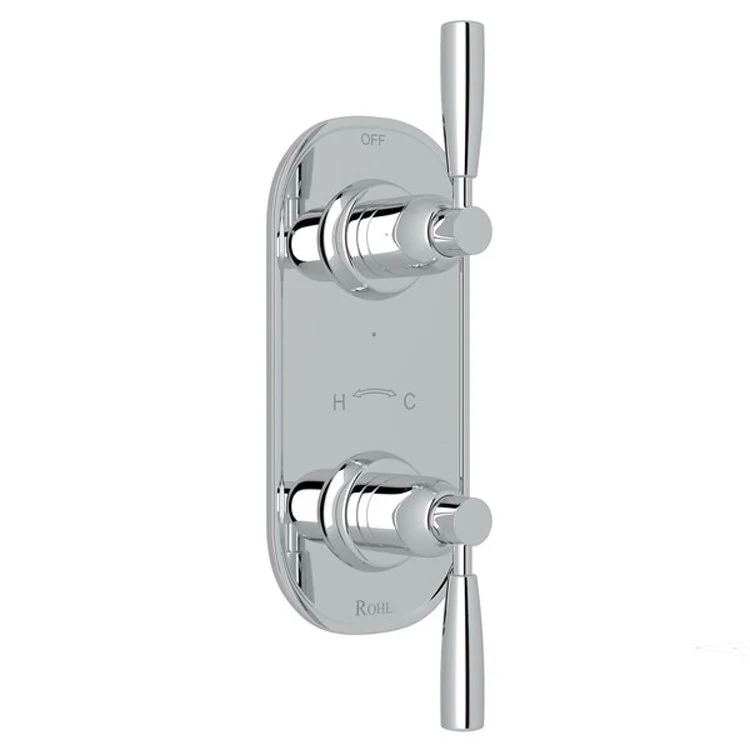 Thermostatic Trim Holborn 1/2 Inch with Diverter 2 Lever Satin Nickel Brass - Frankwebs