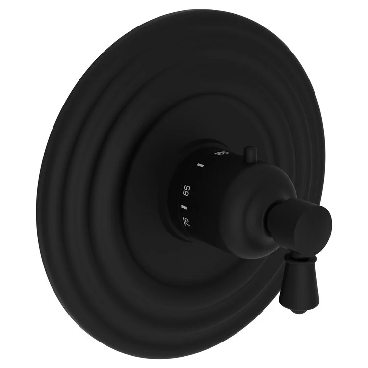 Thermostatic Trim Metropole Round Plate 1 Lever Polished Brass Uncoated Living ADA for Rough Valve 1-540 Face Plate and Temperature-Adjust Handle Brass - Frankwebs