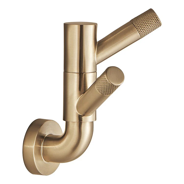 Litze Double Robe Hook with Knurling - Frankwebs