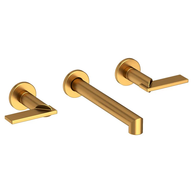 Keaton Two Handle Wall-Mount Bathroom Faucet - Midnight Chrome - Frankwebs