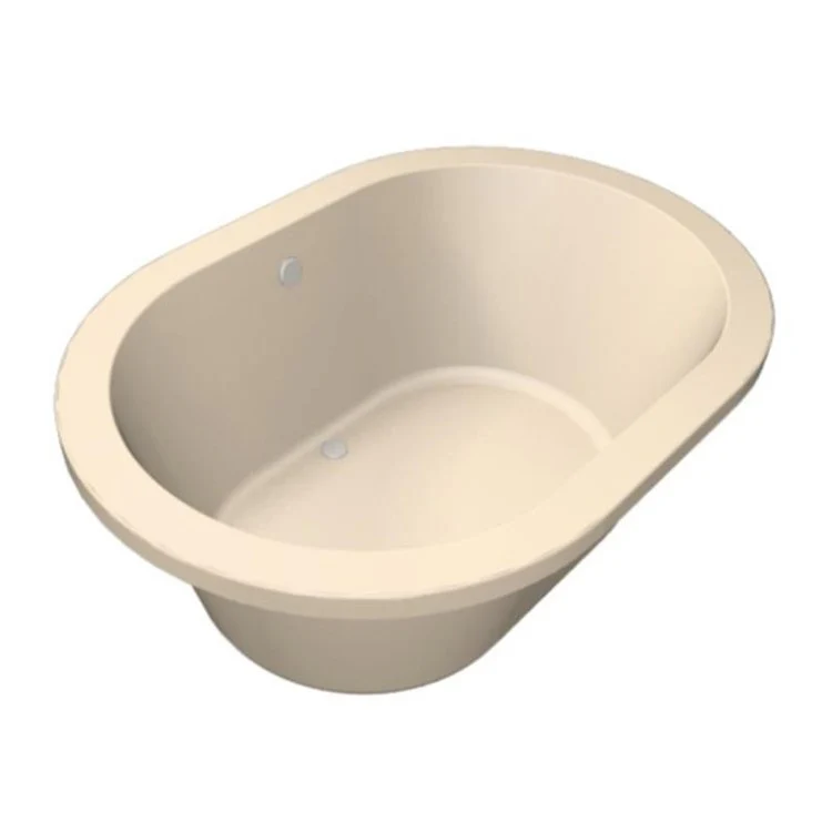 Combination Tub Designer Collection Lorraine 60 x 42 x 22 Inch Drop-In Center Drain Biscuit Oval - Frankwebs