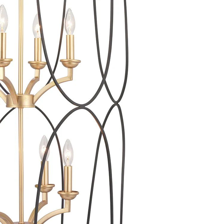 Landree Eight-Light Two-Tier Foyer Pendant - Frankwebs