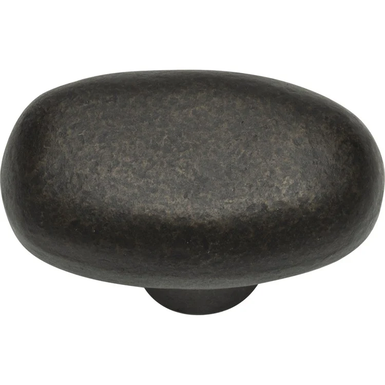 Knob Atlas Distressed Oval Oil Rubbed Bronze Zinc Alloy 1-11/16 Inch - Frankwebs