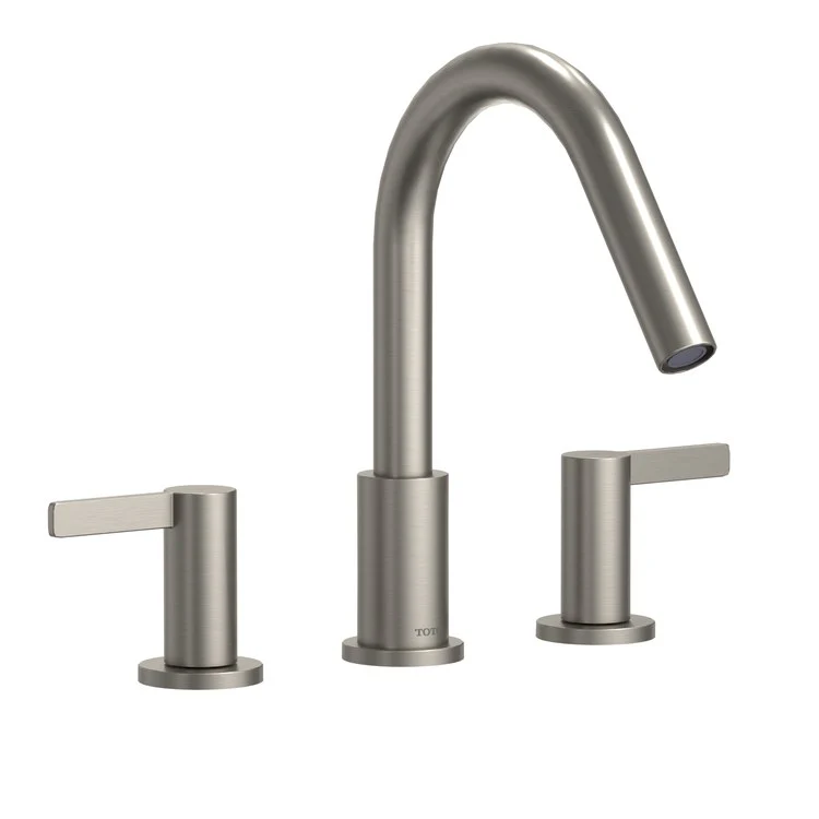 Roman Tub Trim GF with Handshower 2 Lever Polished Nickel ADA 8-11/16 Inch Reach - Frankwebs