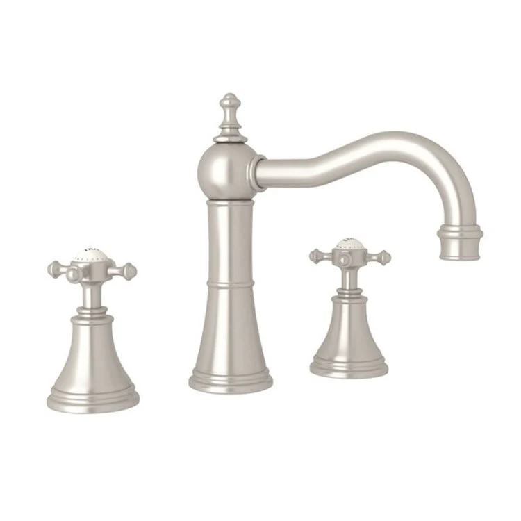 Lavatory Faucet Georgian Era 2 Cross English Gold 1.2 Gallons per Minute Swivel Column Spout - Frankwebs
