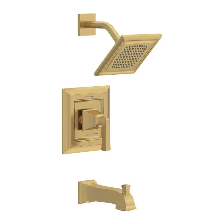 Tub and Shower Trim Town Square S with Double Ceramic Pressure Balance Cartridge 1 Lever Brushed Cool Sunrise - Frankwebs