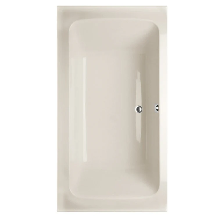 Soaking Tub Designer Collection Rachael 72 x 36 Inch Drop-In Tub Only Side Center Bone Acrylic - Frankwebs